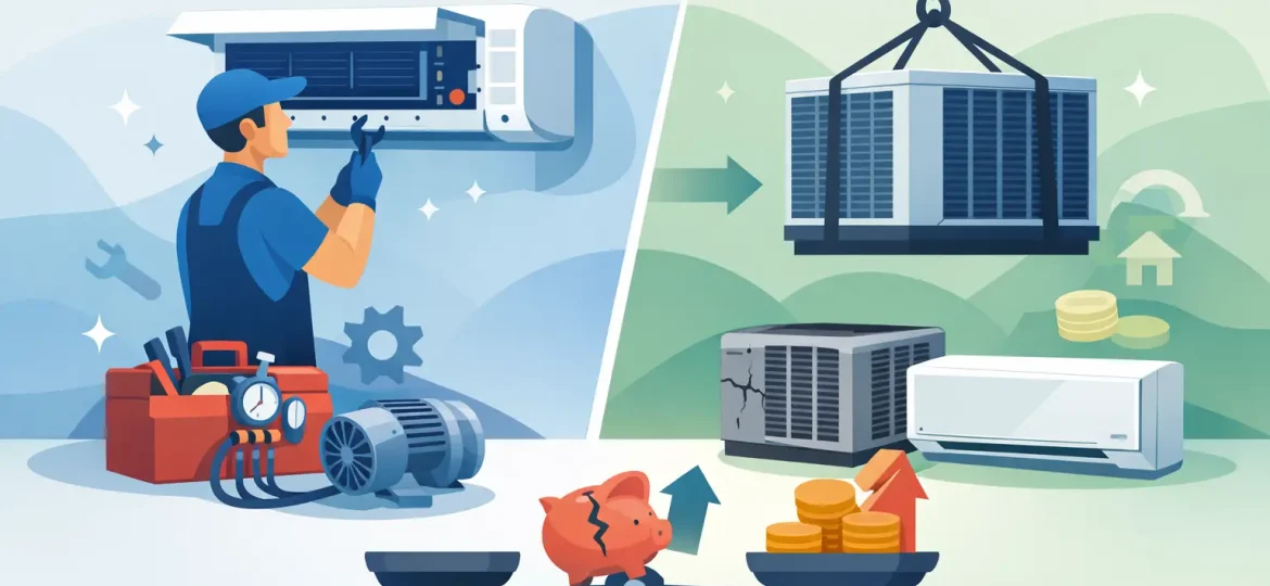 AC Repair Versus Replacement Cost